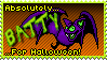 'Batty for Halloween!' stamp