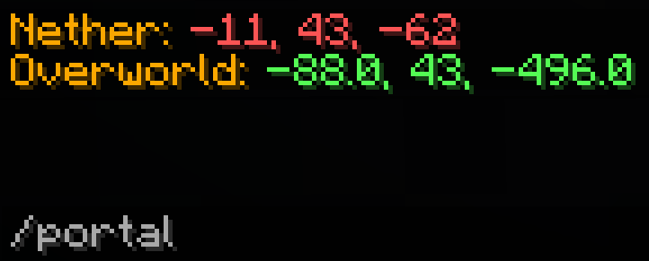 nether coords calc