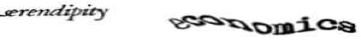 a captcha that says "serendipity economics"