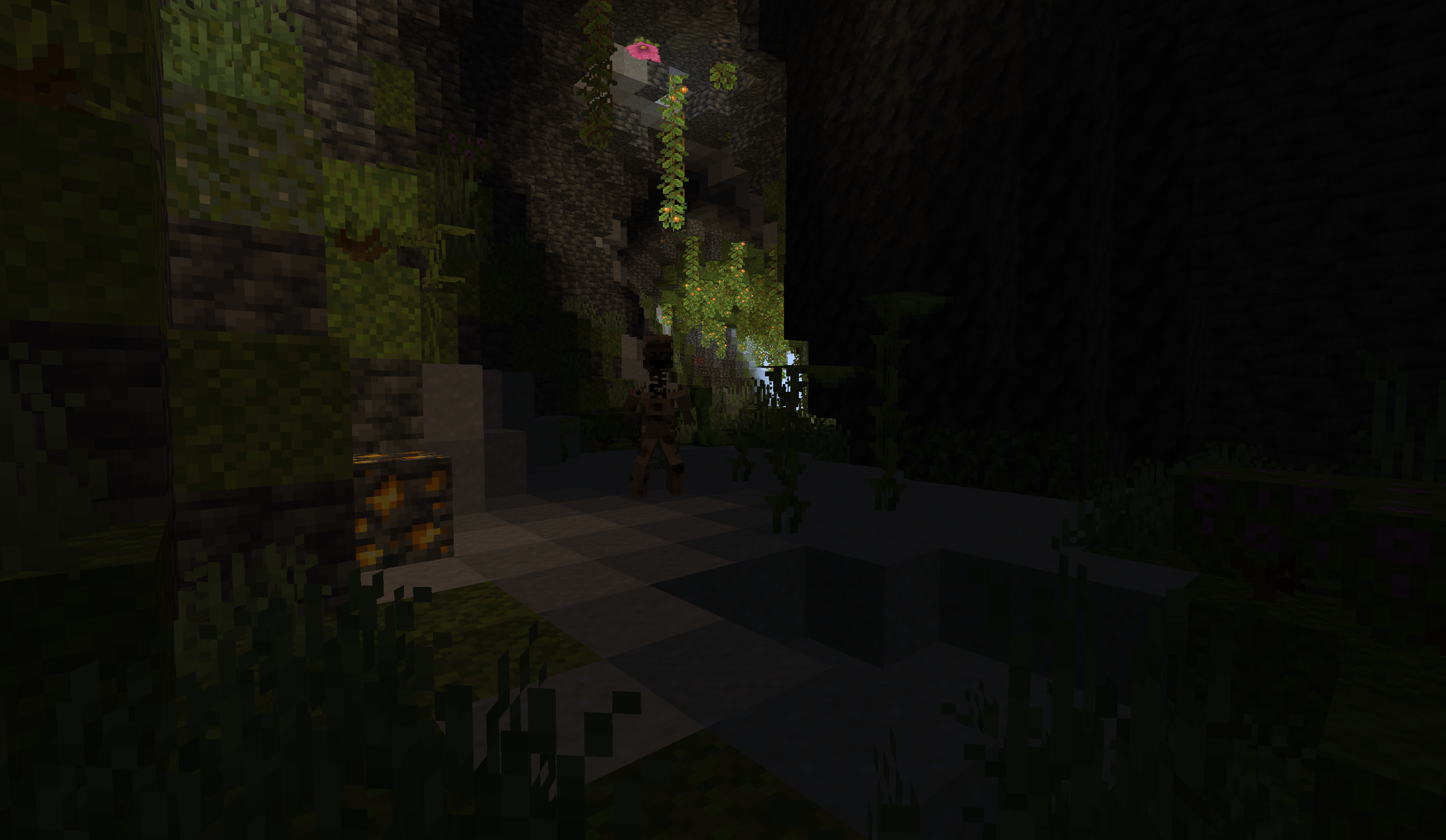 A Coil Head in a cave