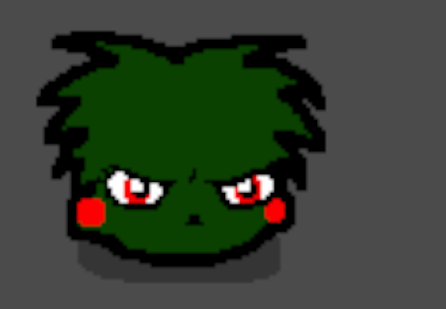 Closeup of puffle Caliborn.