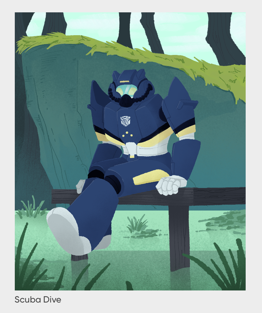 Artfight Scuba Dive fanart by Wheiko https://www.tumblr.com/wheiko