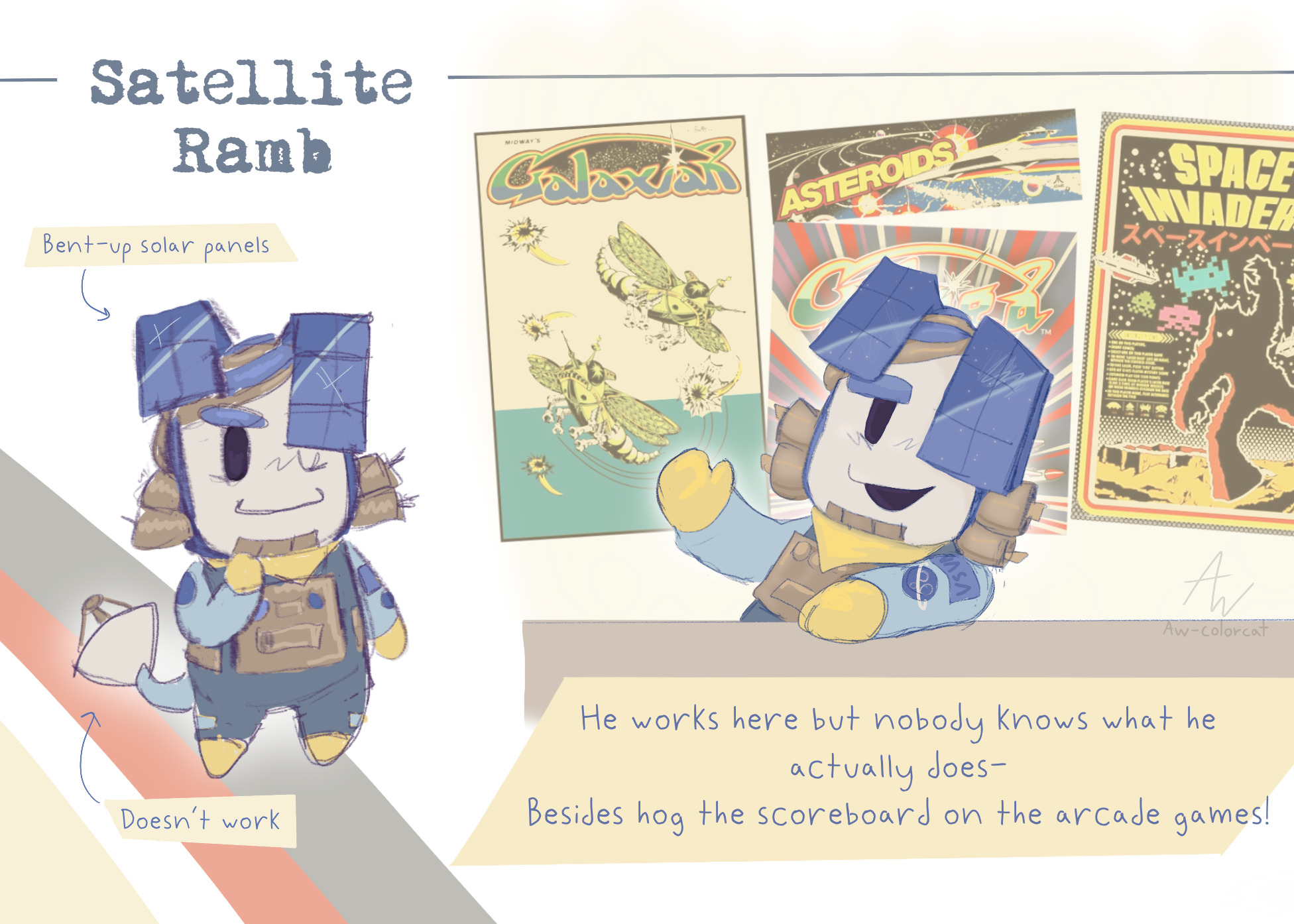 AU Ramb as a space satellite