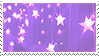 purple stars stamp