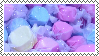 purple candy stamp