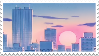 anime city stamp