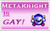 meta knight is gay stamp