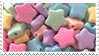 candy stars stamp