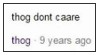 thog dont care stamp