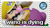 wario is dying stamp