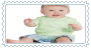 white baby stamp