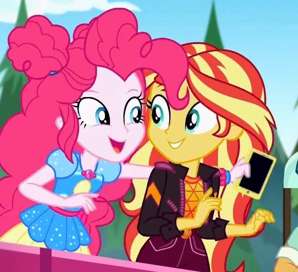 pinkie pie and sunset shimmer