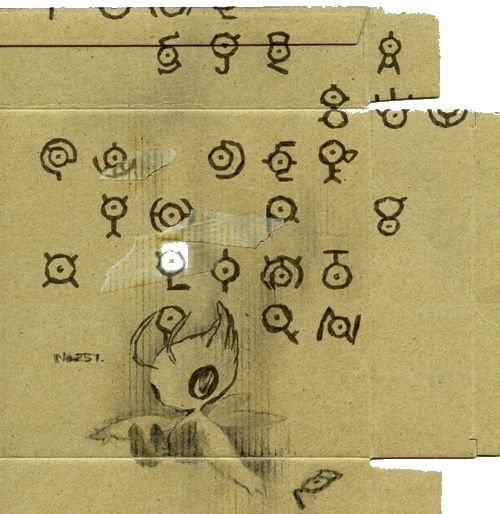 Pokemon Unknown Cardboard