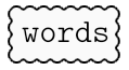 words