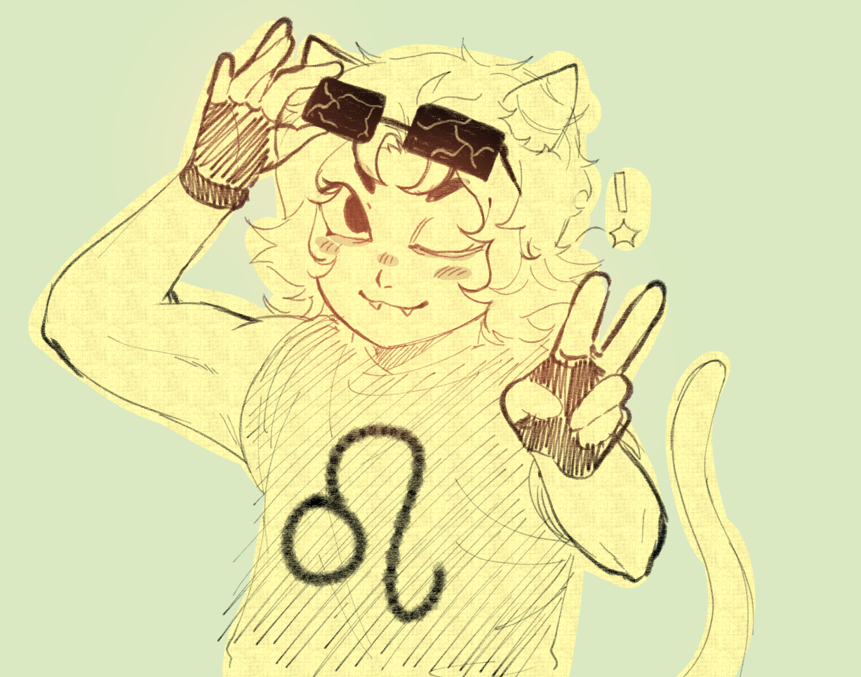 artwork of nepeta leijon wit a lil muscle by hisonokami