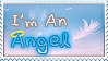 I'm an angel stamp