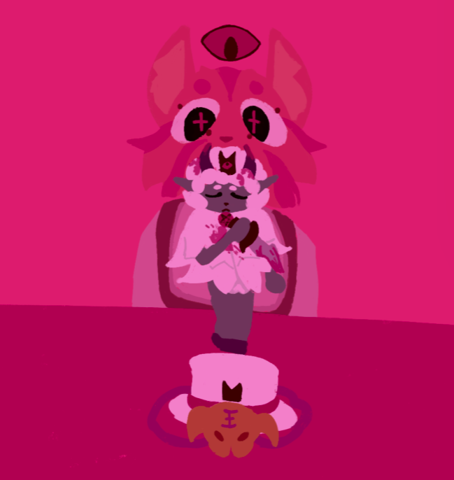 art for my partner mourning bitchboy the cat from its cotl save