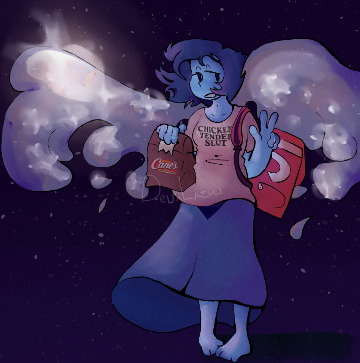 lapis lazuli as a dasher