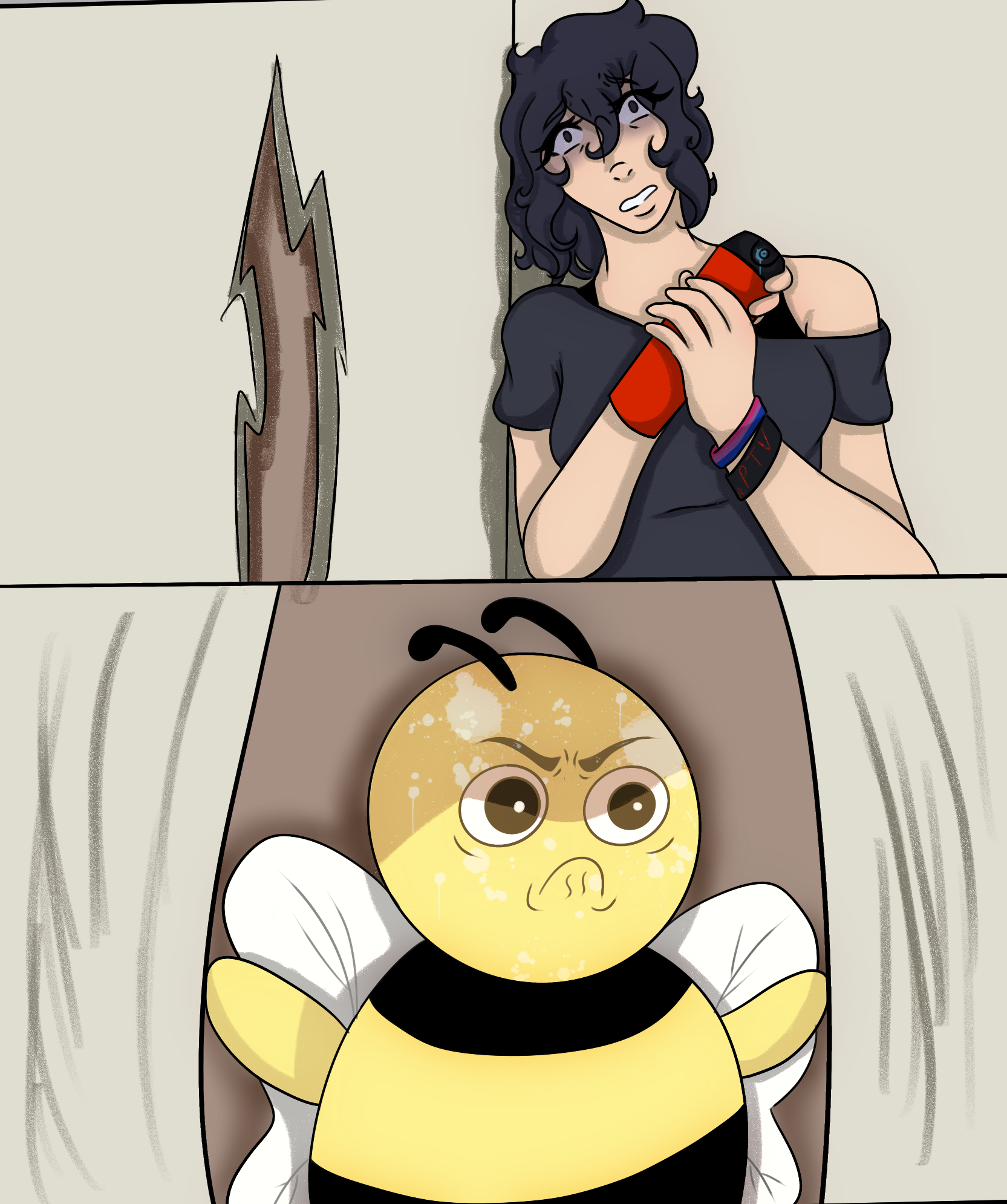 Angry Bee and Cassie