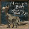 i see you baby shaking that ass donkey