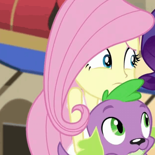 equestria girls fluttershy and spike