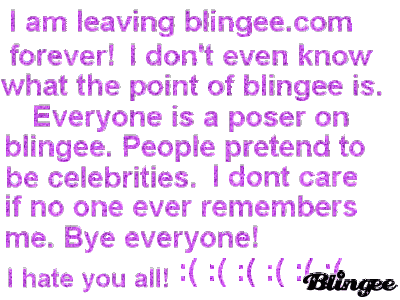 i am leaving blingee.com glitter text