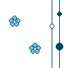 flower dot line
