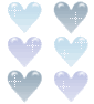 glitter hearts