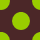lime brown dots