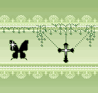 butterfly cross lace