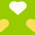 lime white orange hearts