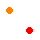 orange red polka dot