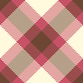 red brown cream diamond plaid