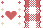 checkered lace heart