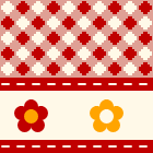 plaid flowers