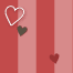 striped heart