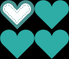 4 hearts