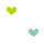 green teal dots