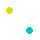 green teal dot
