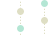 light brown teal dots