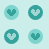 heart circle dots