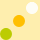 green orange white dots