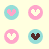 dots with hearts