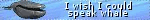 i wish i could speak whale