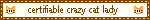 certifiable crazy cat lady