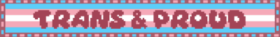 trans and proud