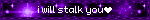 i will stalk you