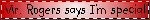 mr rogers says im special