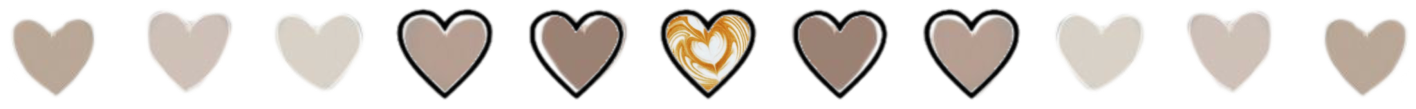 hearts and coffee divider