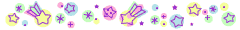 pastel shooting stars divider